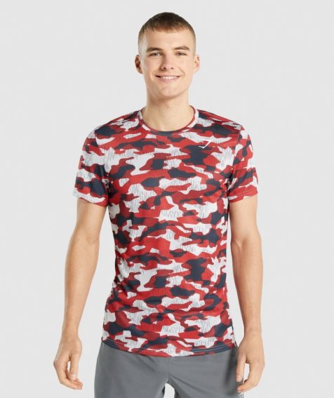 Men's Gymshark Arrival T-Shirts Camo | CA 60D587